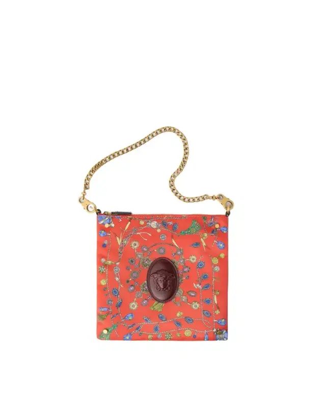 Versace Cabine Printed Duchesse Shoulder Bag