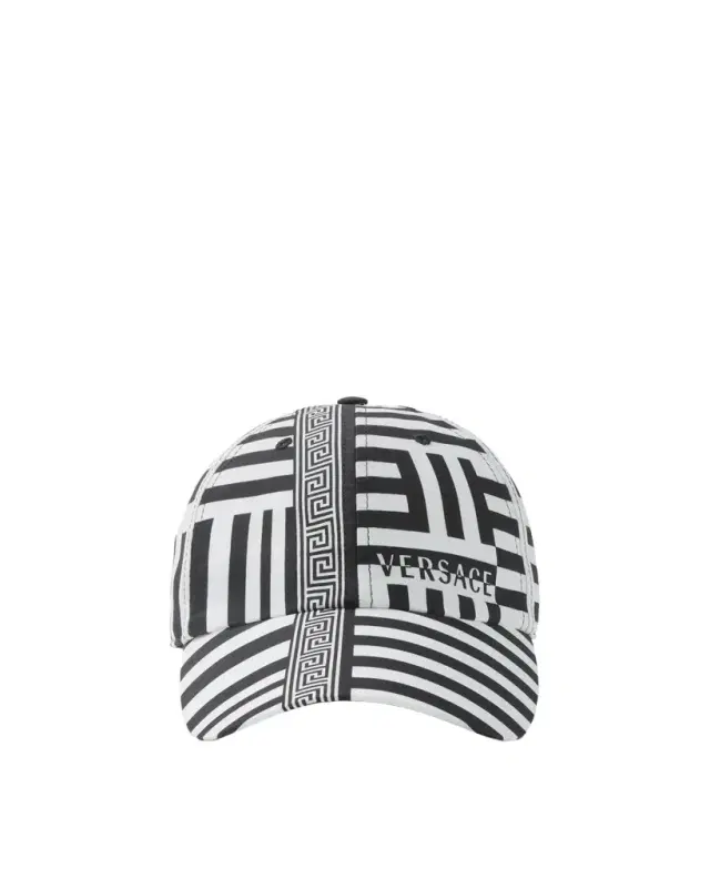Versace Printed Cotton Baseball Cap