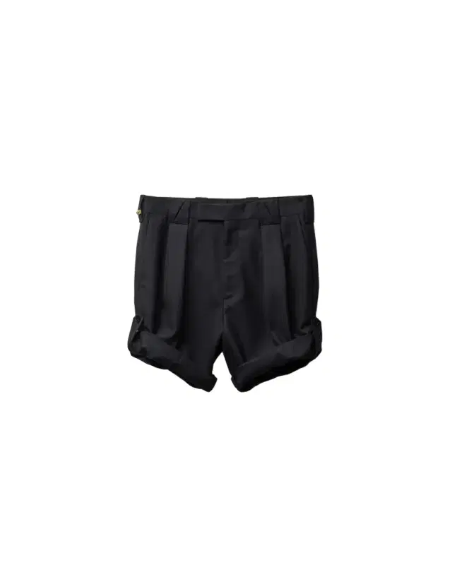 Versace Pinstripe Wool Formal Shorts
