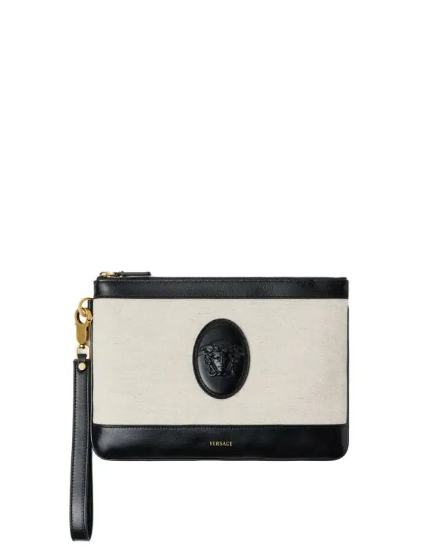 Versace Rivière Canvas Pouch