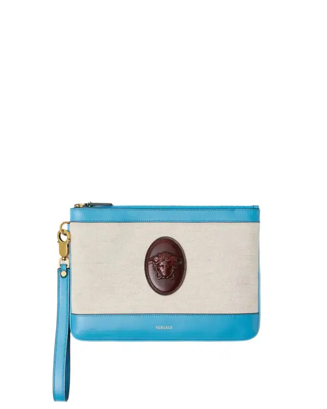 Versace Rivière Canvas Pouch