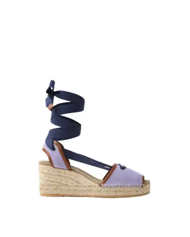 Versace Lola Suede Wedge Sandals 65 mm | Thumbnail 1