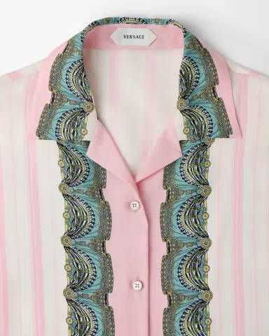 Versace Printed Silk Twill Shirt | Thumbnail 2 Versace Printed Silk Twill Shirt | Thumbnail 2