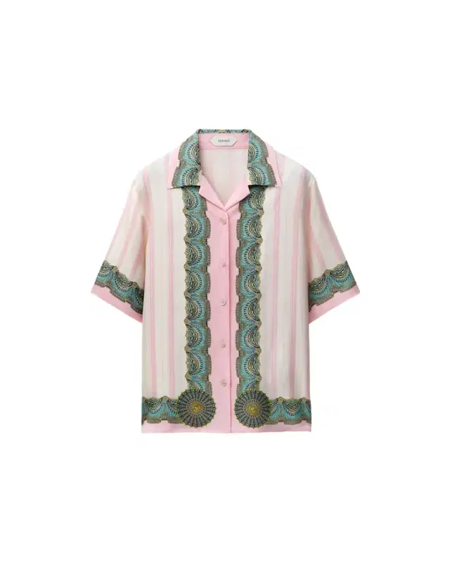 Versace Printed Silk Twill Shirt
