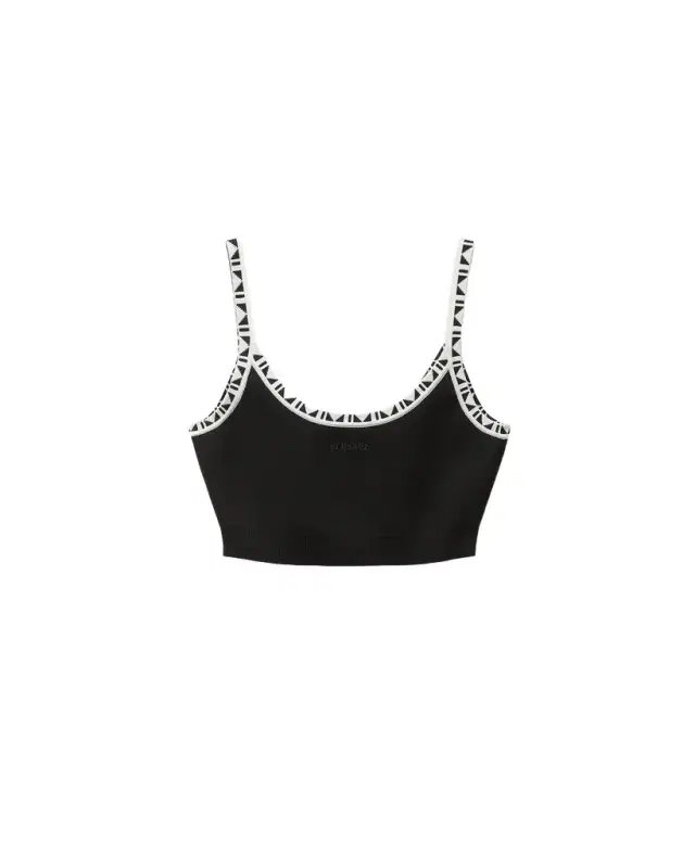 Versace Viscose-Blend Jacquard Crop Top