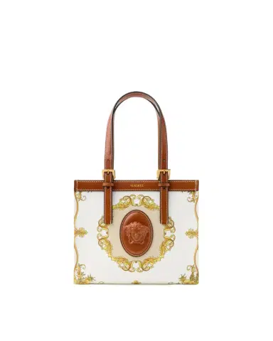 Versace Rivière Printed Mini Canvas Tote | Thumbnail 1 Versace Rivière Printed Mini Canvas Tote | Thumbnail 1
