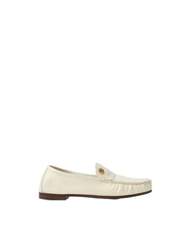Versace Guanto Leather Loafers
