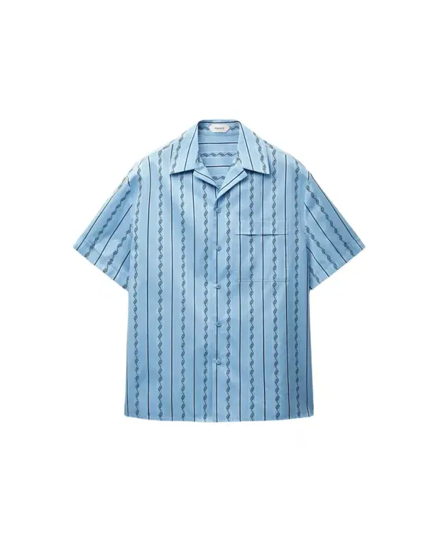 Versace Jacquard Cotton-Silk Regular Shirt