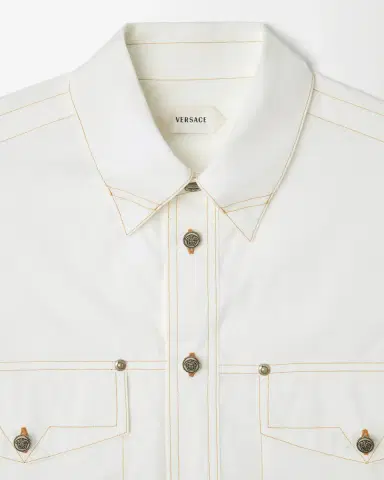 Versace Cotton-Poplin Loose Shirt | Thumbnail 2