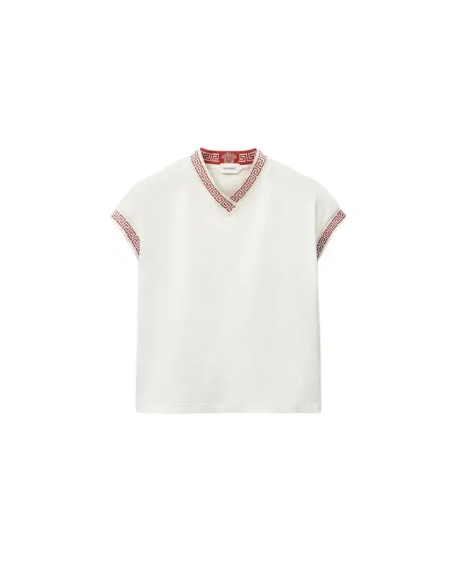 Versace Jacquard Stretch Cotton-Jersey T-Shirt