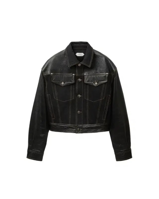 Versace Denim & Leather Blouson