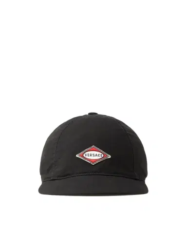 Versace Embroidered Canvas Cycling Cap | Thumbnail 1 Versace Embroidered Canvas Cycling Cap | Thumbnail 1