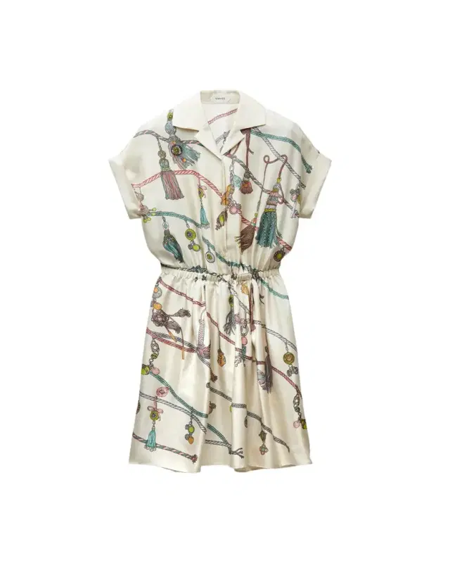 Versace Printed Silk Twill Mini Dress