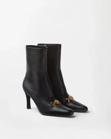 Versace Marisa Leather Ankle Boots 90 mm | Thumbnail 2 Versace Marisa Leather Ankle Boots 90 mm | Thumbnail 2