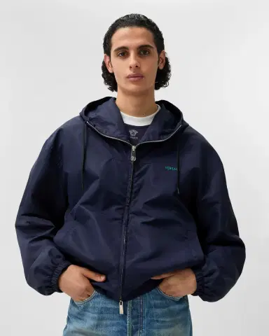 Versace Embroidered Nylon Windbreaker | Thumbnail 2 Versace Embroidered Nylon Windbreaker | Thumbnail 2