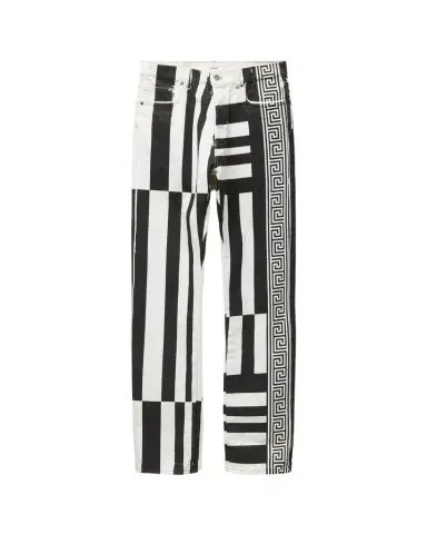 Versace Printed Straight Leg Jeans | Thumbnail 1 Versace Printed Straight Leg Jeans | Thumbnail 1