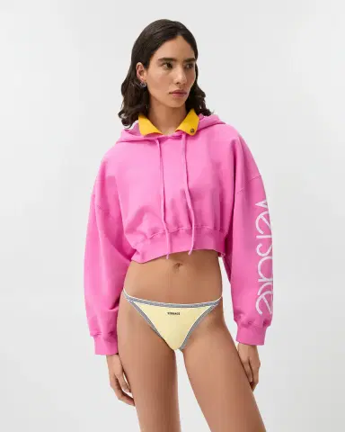 Versace Embroidered-Logo Bikini Bottoms | Thumbnail 2 Versace Embroidered-Logo Bikini Bottoms | Thumbnail 2