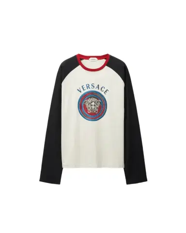Versace Printed Cotton-Jersey Regular T-Shirt | Thumbnail 1