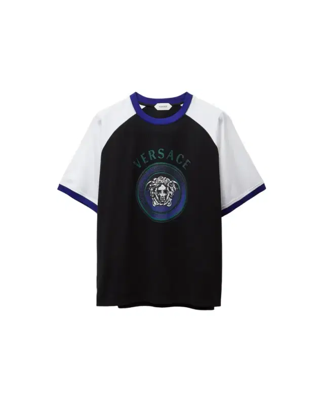 Versace Printed Cotton-Jersey Regular T-Shirt
