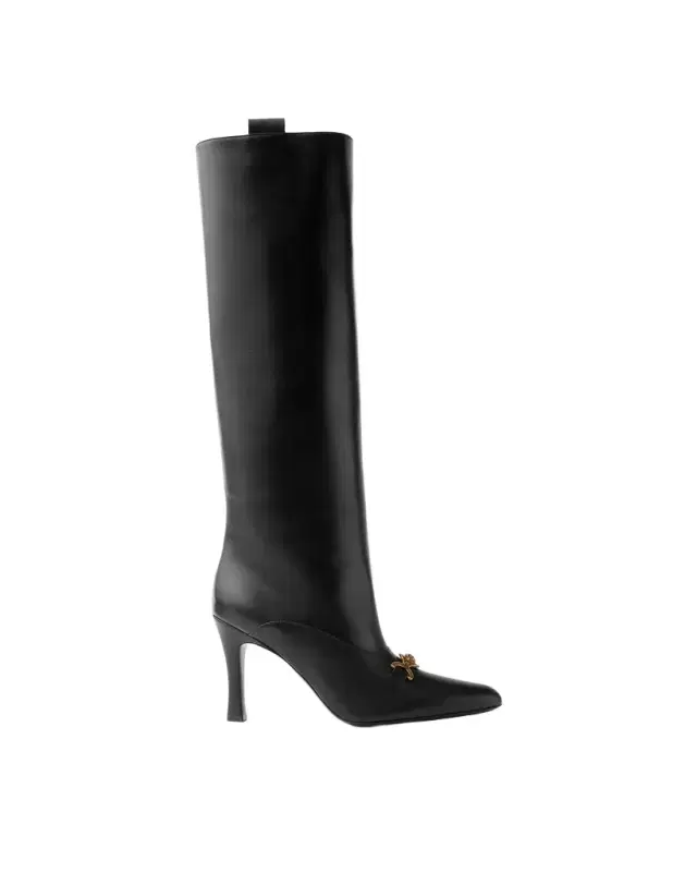 Versace Marisa Leather Boots 90 mm