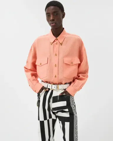 Versace Linen Loose Shirt | Thumbnail 2 Versace Linen Loose Shirt | Thumbnail 2