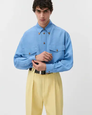 Versace Linen Loose Shirt | Thumbnail 2 Versace Linen Loose Shirt | Thumbnail 2