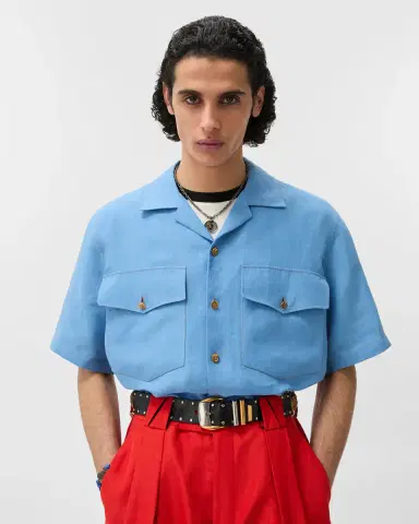 Versace Linen Shirt | Thumbnail 2