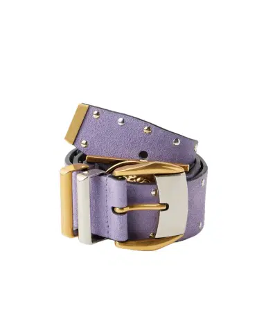 Versace Studded Suede Belt 4 cm | Thumbnail 1 Versace Studded Suede Belt 4 cm | Thumbnail 1