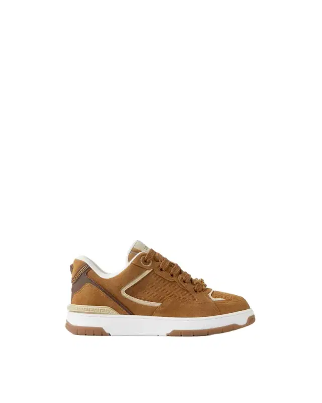 Versace Biggie Basket Suede Sneakers