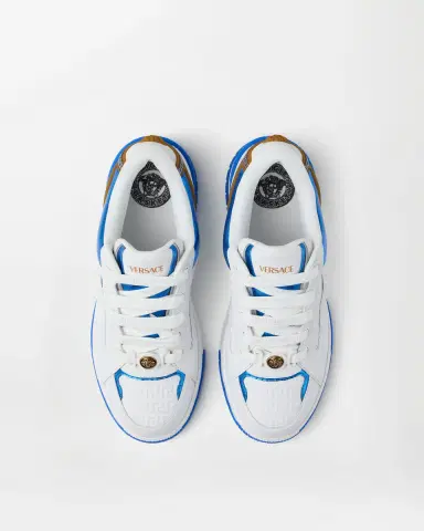 Versace Biggie Basket Leather Sneakers | Thumbnail 2