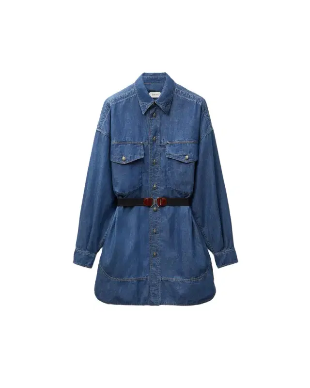 Versace Chambray Denim Mini Dress