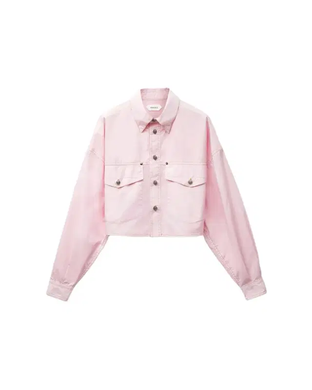 Versace Cotton-Poplin Crop Shirt