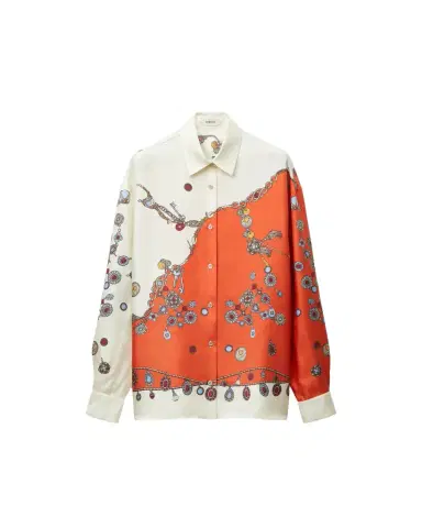 Versace Printed Silk Twill Shirt | Thumbnail 1 Versace Printed Silk Twill Shirt | Thumbnail 1