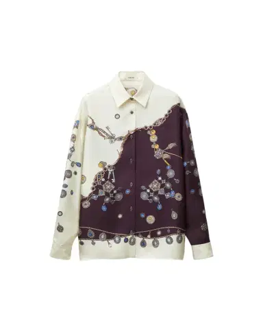 Versace Printed Silk Twill Shirt | Thumbnail 1 Versace Printed Silk Twill Shirt | Thumbnail 1