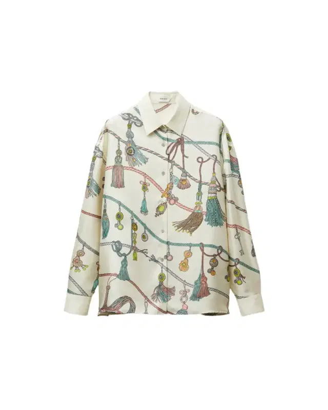 Printed Silk Twill Shirt Printed Silk Twill Shirt