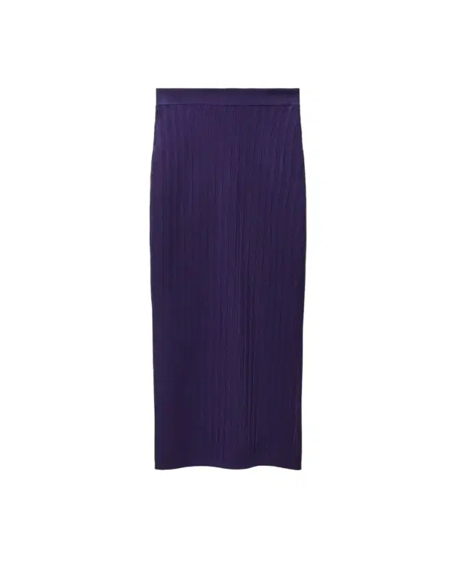 Versace Stretch Viscose Mesh Ribbed Knit Midi Skirt