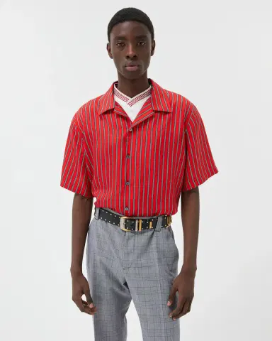 Versace Printed Silk Twill Shirt | Thumbnail 2
