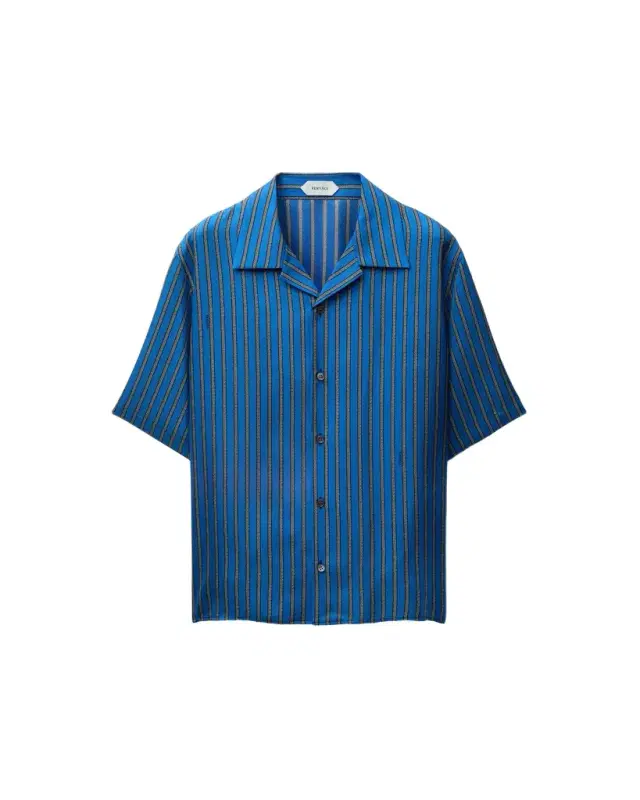 Versace Printed Silk Twill Shirt