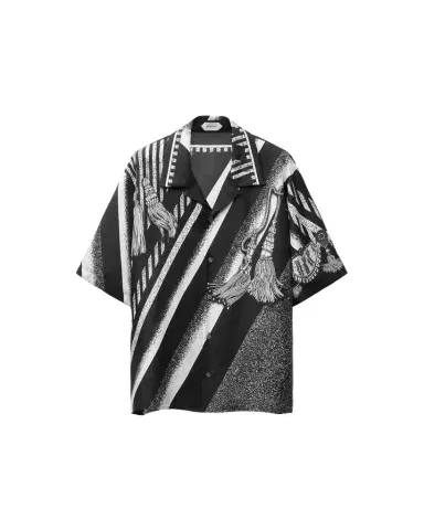 Versace Printed Silk Twill Shirt | Thumbnail 1