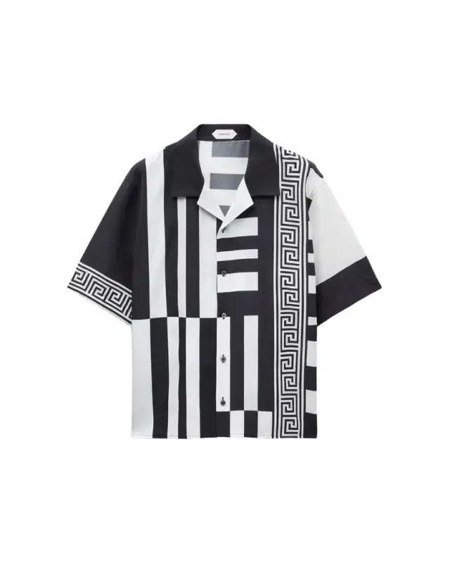 Versace Printed Cotton-Silk Shirt