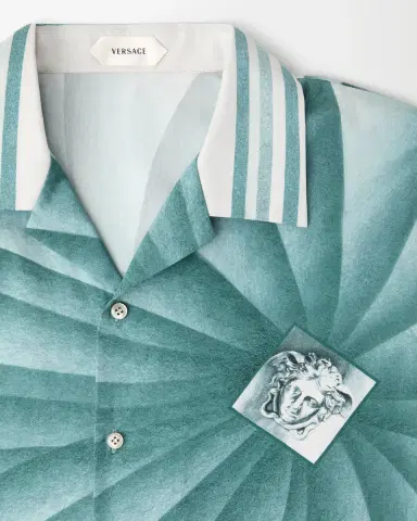 Versace Printed Cotton-Poplin Shirt | Thumbnail 2