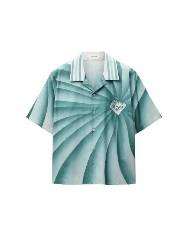 Versace Printed Cotton-Poplin Shirt