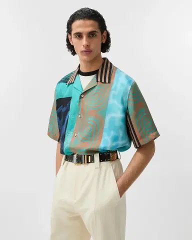 Versace Printed Silk Twill Shirt | Thumbnail 2