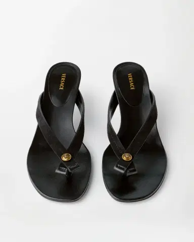 Versace Gavriel Suede Thong Sandals 50 mm | Thumbnail 2