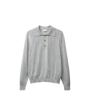 Versace Silk-Cotton Knit Polo | Thumbnail 1