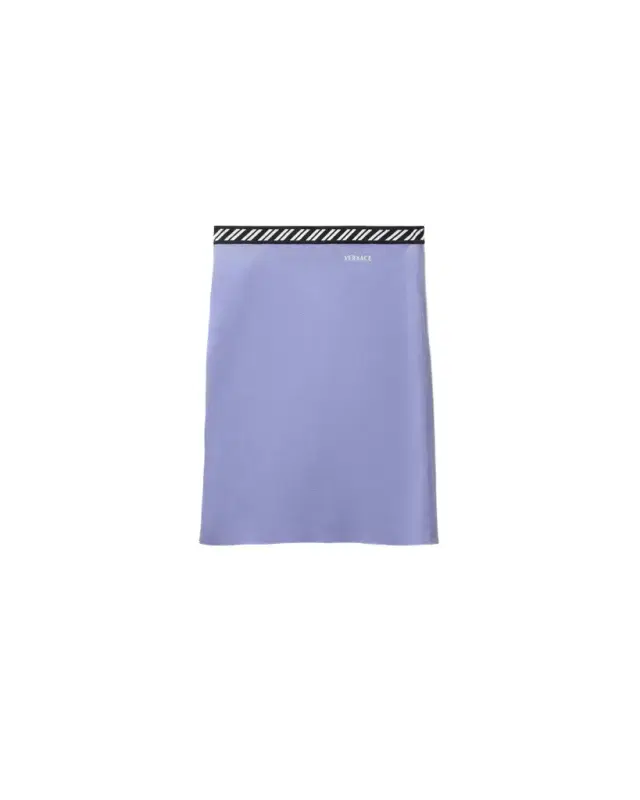 Versace Cotton Knit Mini Skirt