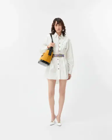 Versace Cotton-Poplin Mini Dress | Thumbnail 2