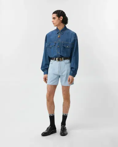 Versace Chambray Denim Shorts | Thumbnail 2 Versace Chambray Denim Shorts | Thumbnail 2