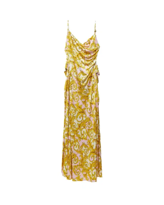 Versace Printed Viscose Jersey Gown