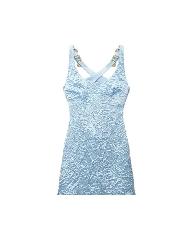 Versace Silk Cady Satin Mini Dress